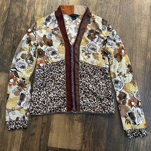 Vintage mesh floral top